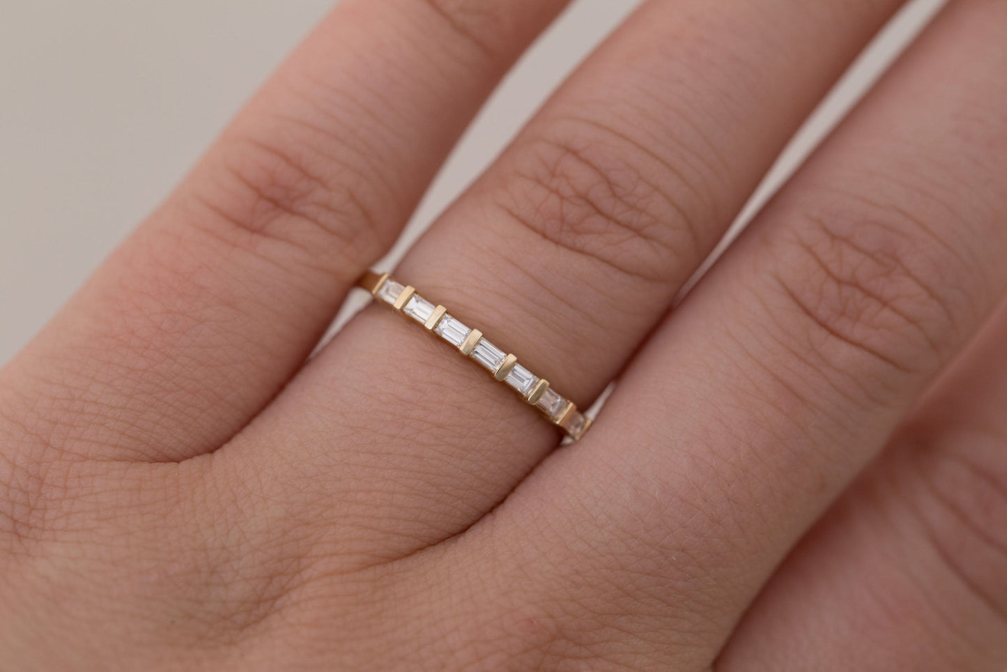 0.37 CT Round Full Eternity Lab Grown Diamond Wedding Band