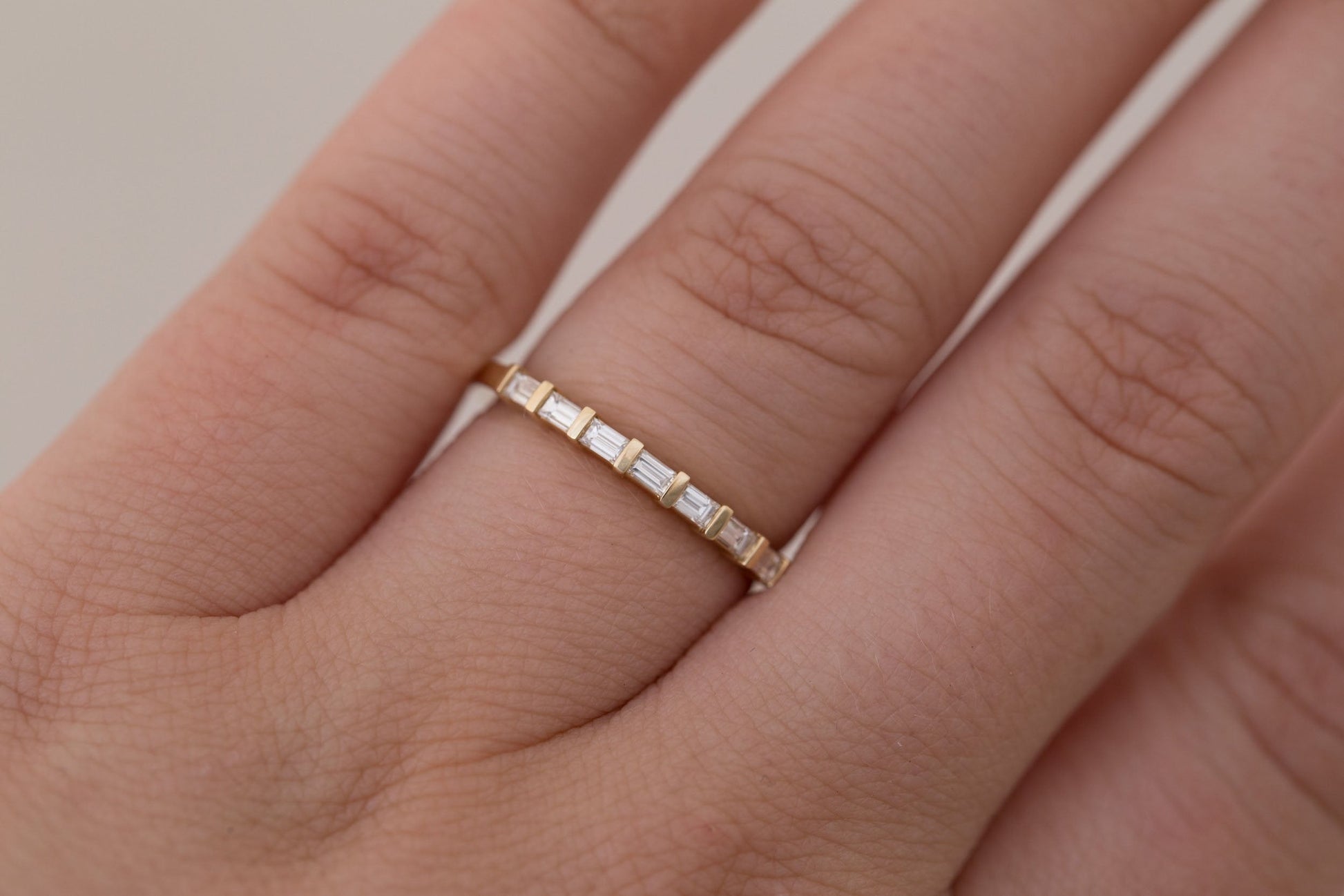 0.37 CT Round Full Eternity Lab Grown Diamond Wedding Band