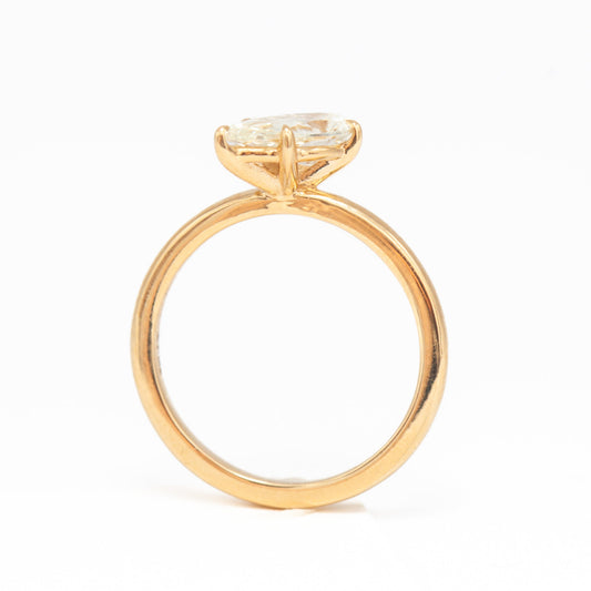 2 CT Round Three Stones Lab Grown Diamond Engagement Ring