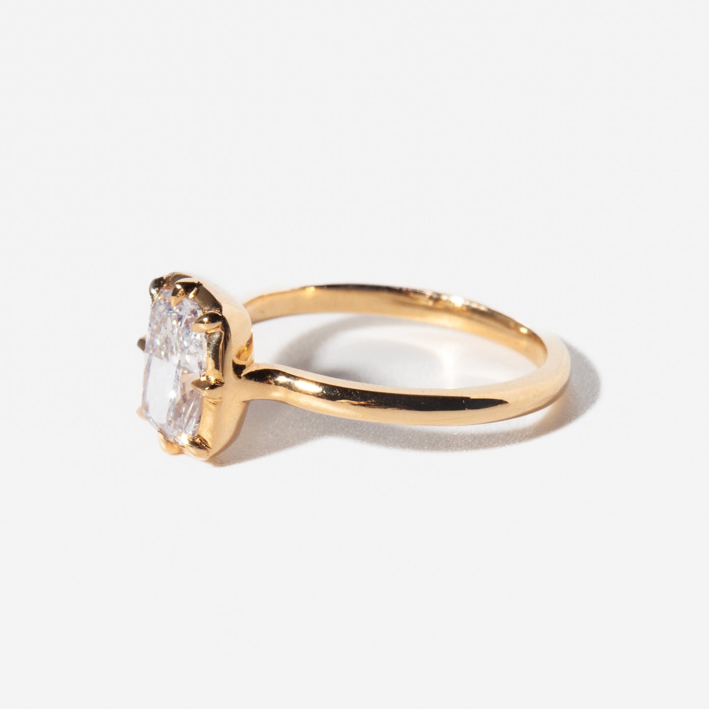2 CT Round Three Stones Lab Grown Diamond Engagement Ring