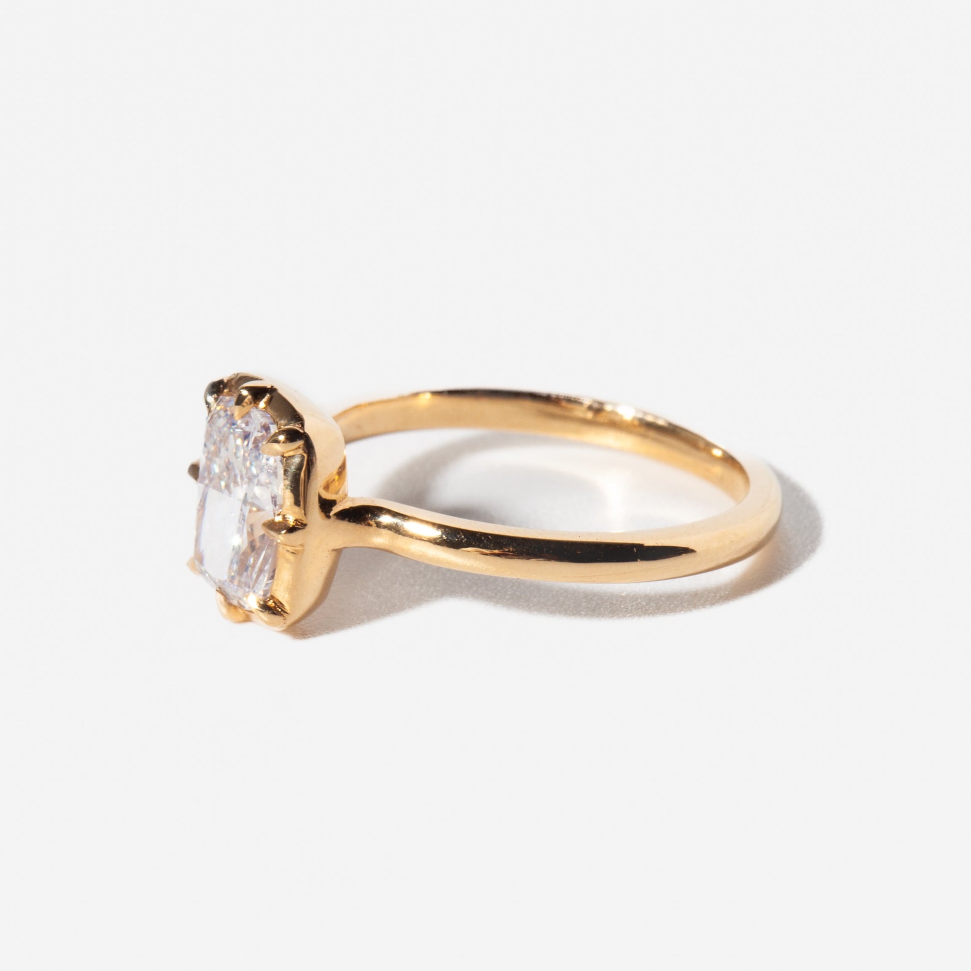 2 CT Round Three Stones Lab Grown Diamond Engagement Ring
