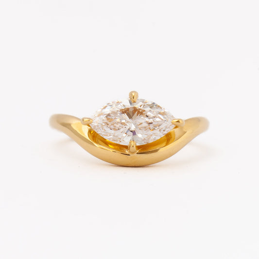 2 CT Round Three Stones Lab Grown Diamond Engagement Ring