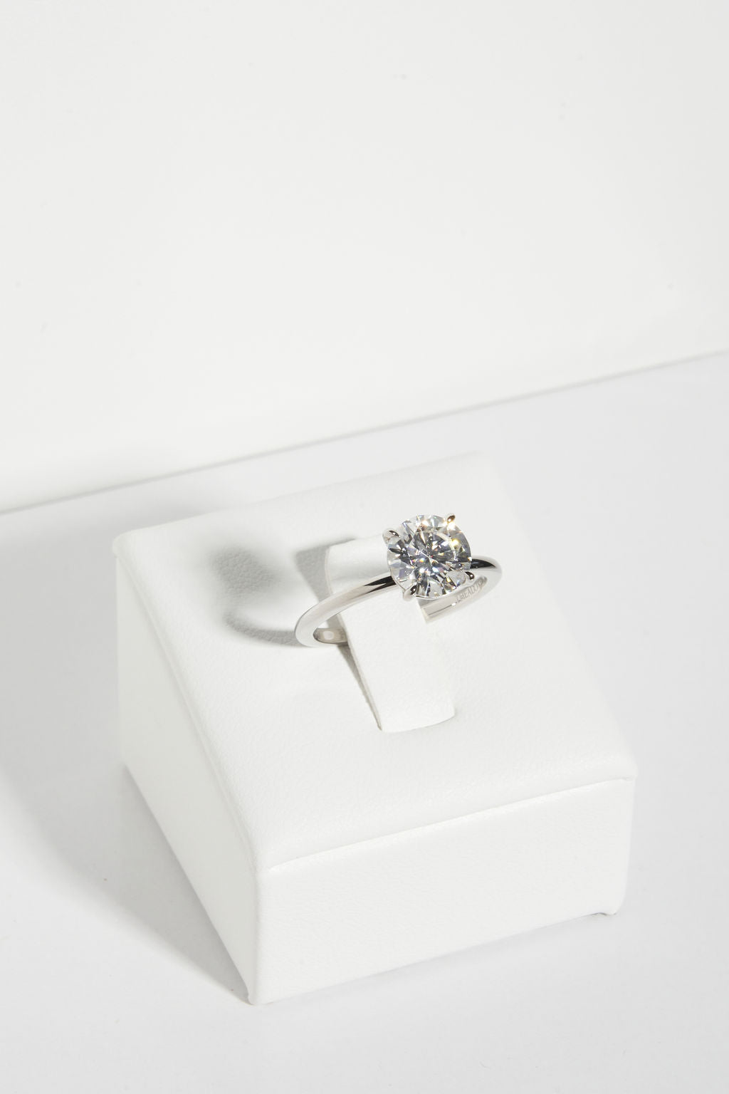 2 CT Round Three Stones Lab Grown Diamond Engagement Ring