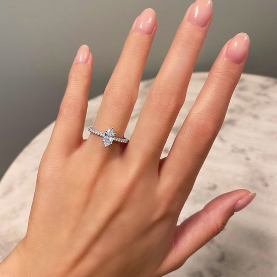 2 CT Marquise Solitaire CVD F/VS1 Diamond Engagement Ring 11