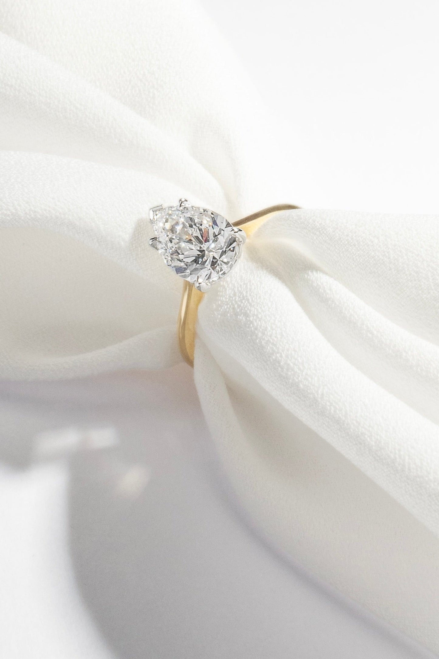 2 CT Round Three Stones Lab Grown Diamond Engagement Ring