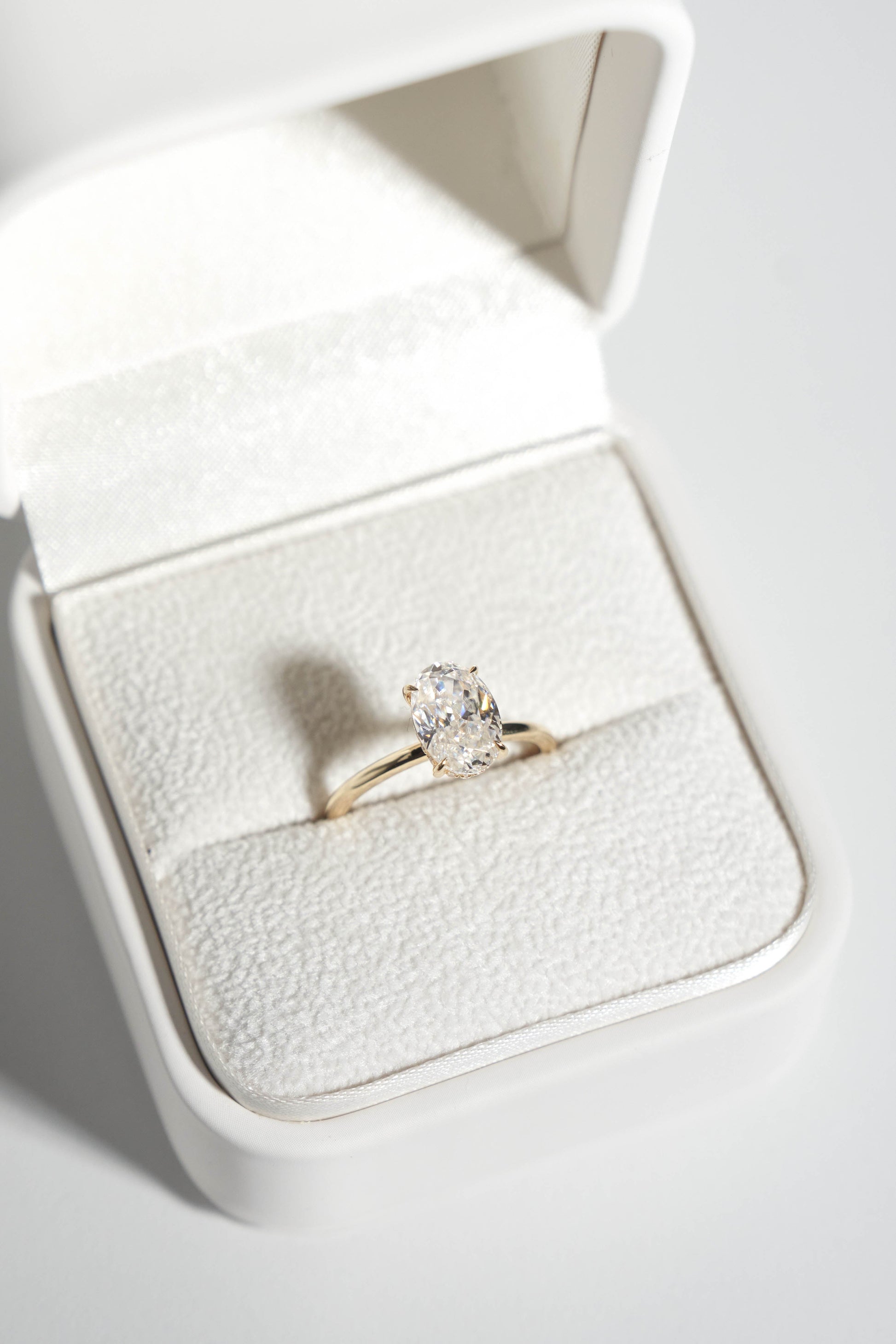 2 CT Round Three Stones Lab Grown Diamond Engagement Ring