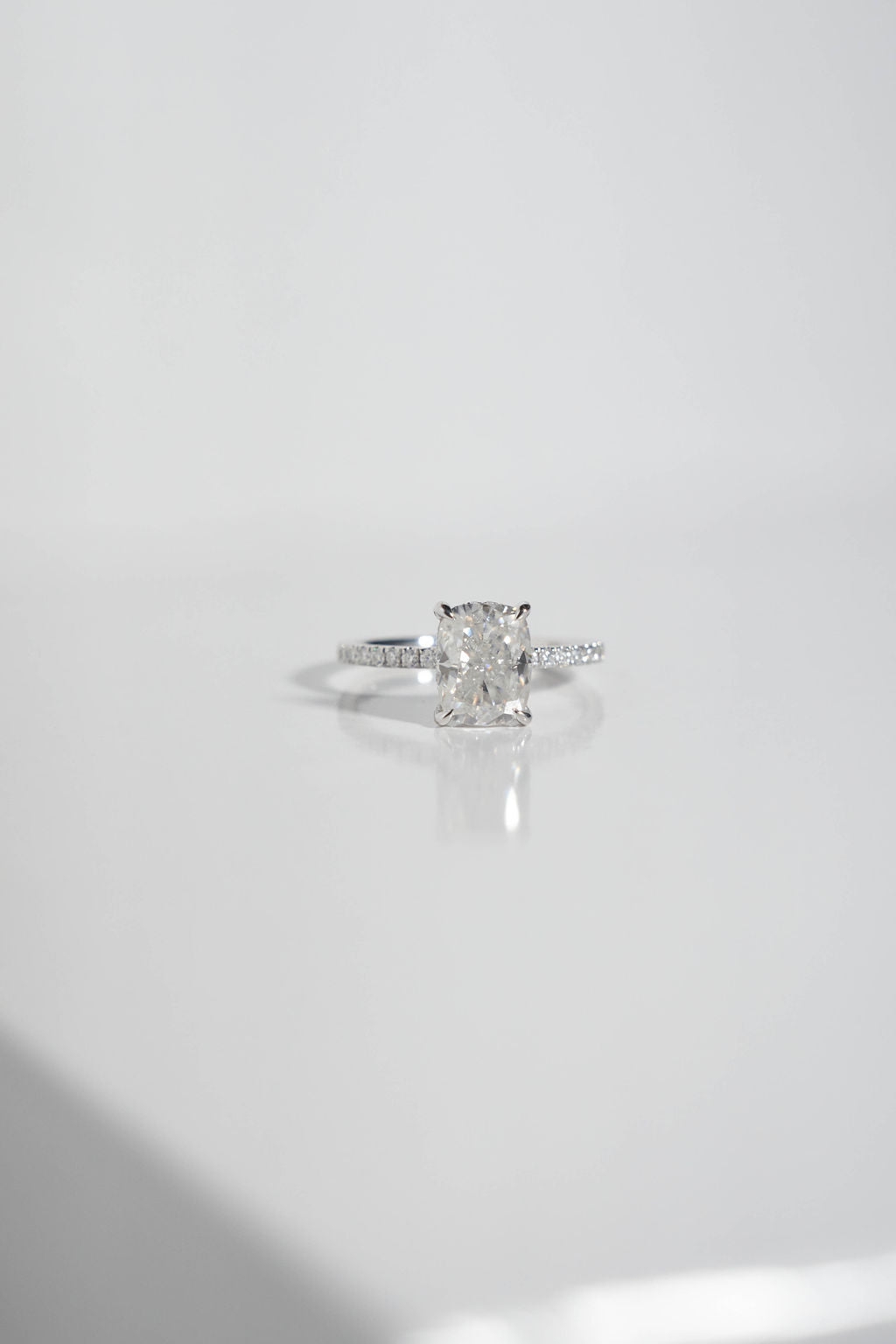 2 CT Round Three Stones Lab Grown Diamond Engagement Ring