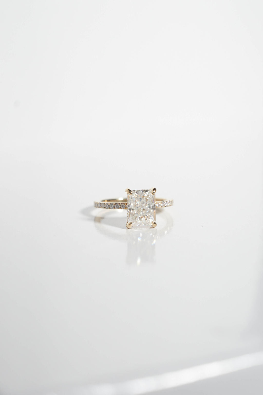 2 CT Round Three Stones Lab Grown Diamond Engagement Ring