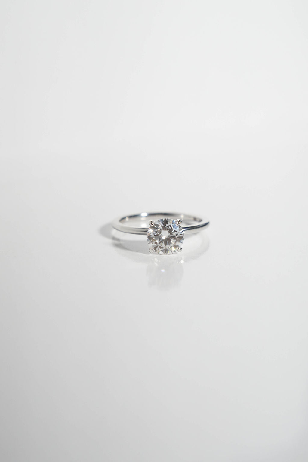 2 CT Round Three Stones Lab Grown Diamond Engagement Ring