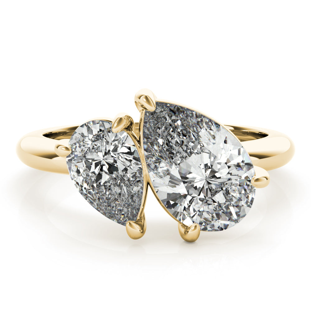 2 CT Round Three Stones Lab Grown Diamond Engagement Ring
