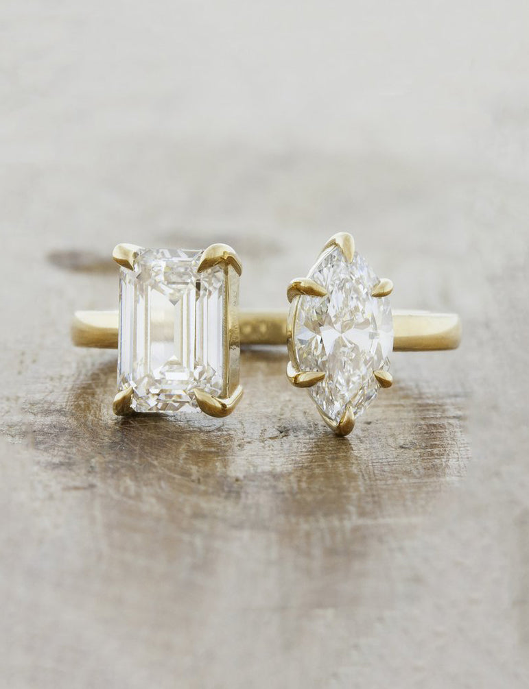 2 CT Round Three Stones Lab Grown Diamond Engagement Ring