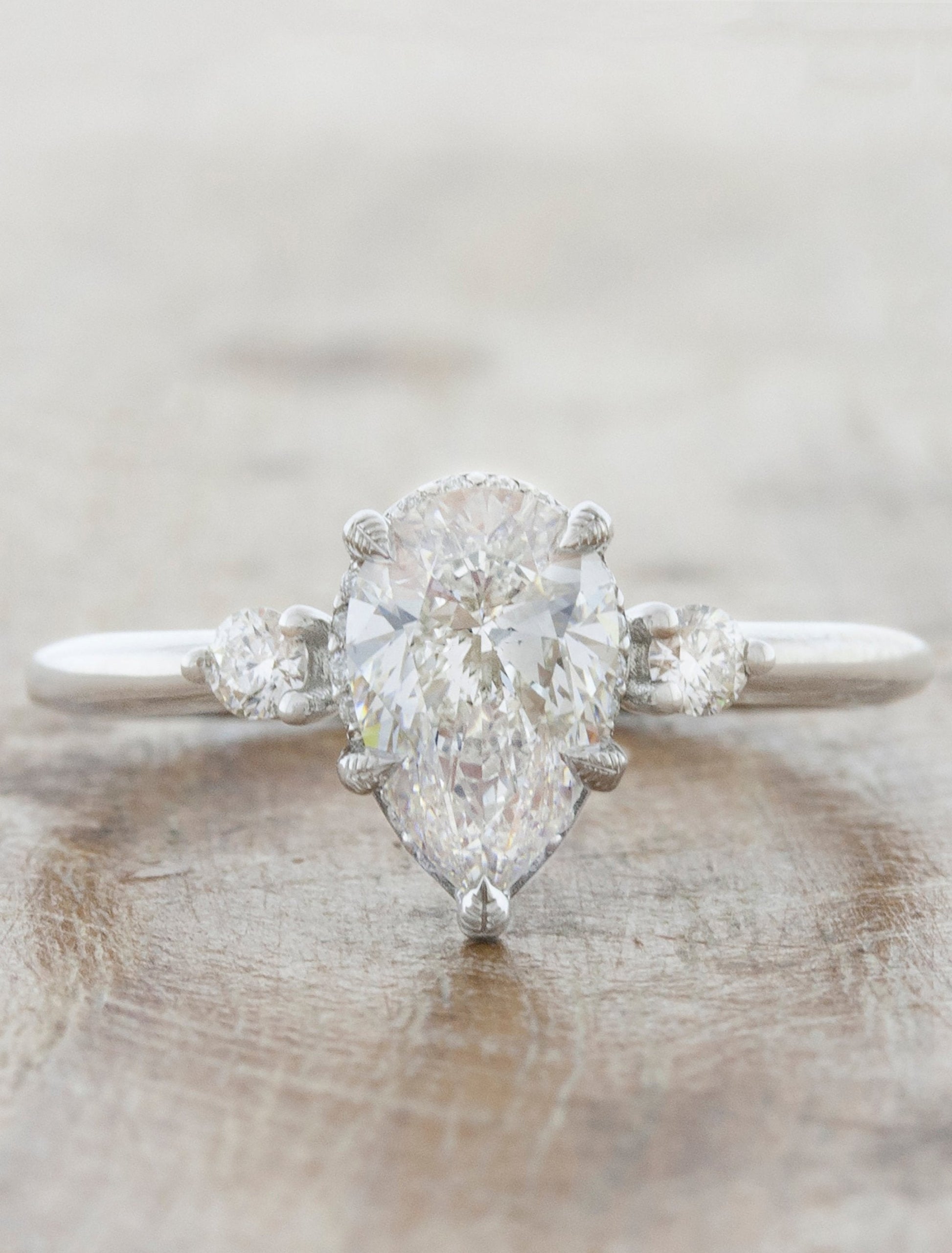 2 CT Round Three Stones Lab Grown Diamond Engagement Ring