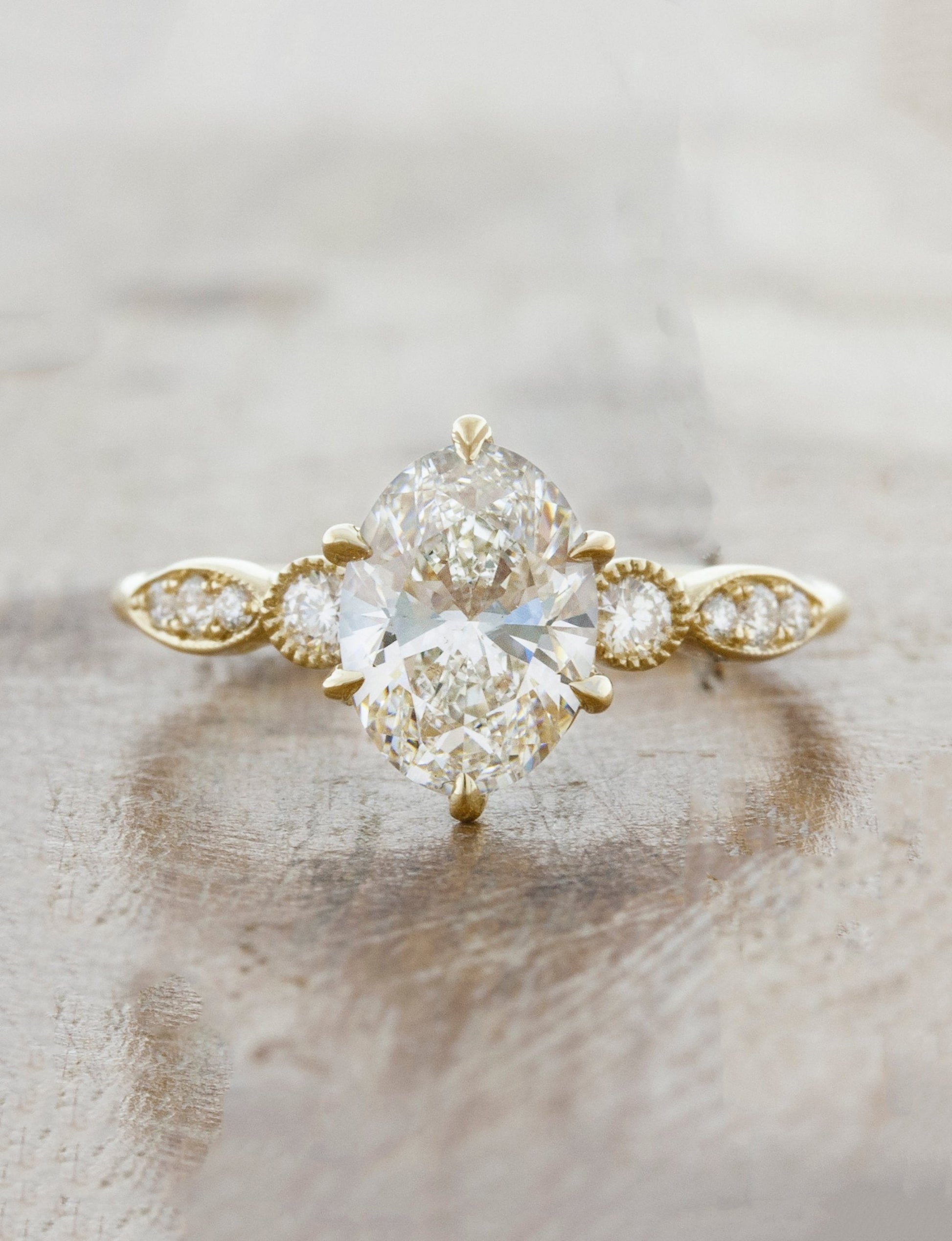 2 CT Round Three Stones Lab Grown Diamond Engagement Ring