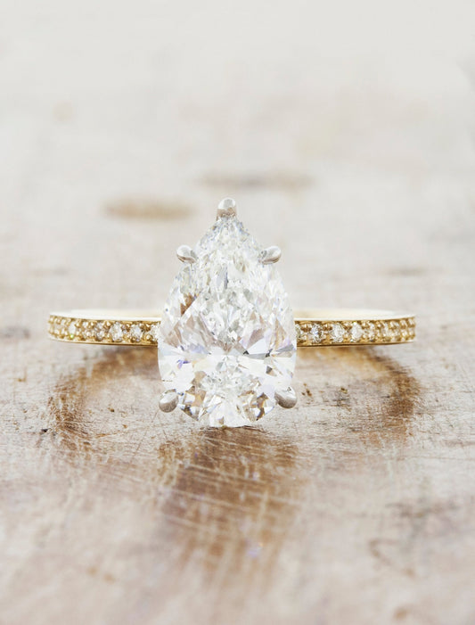 2 CT Round Three Stones Lab Grown Diamond Engagement Ring