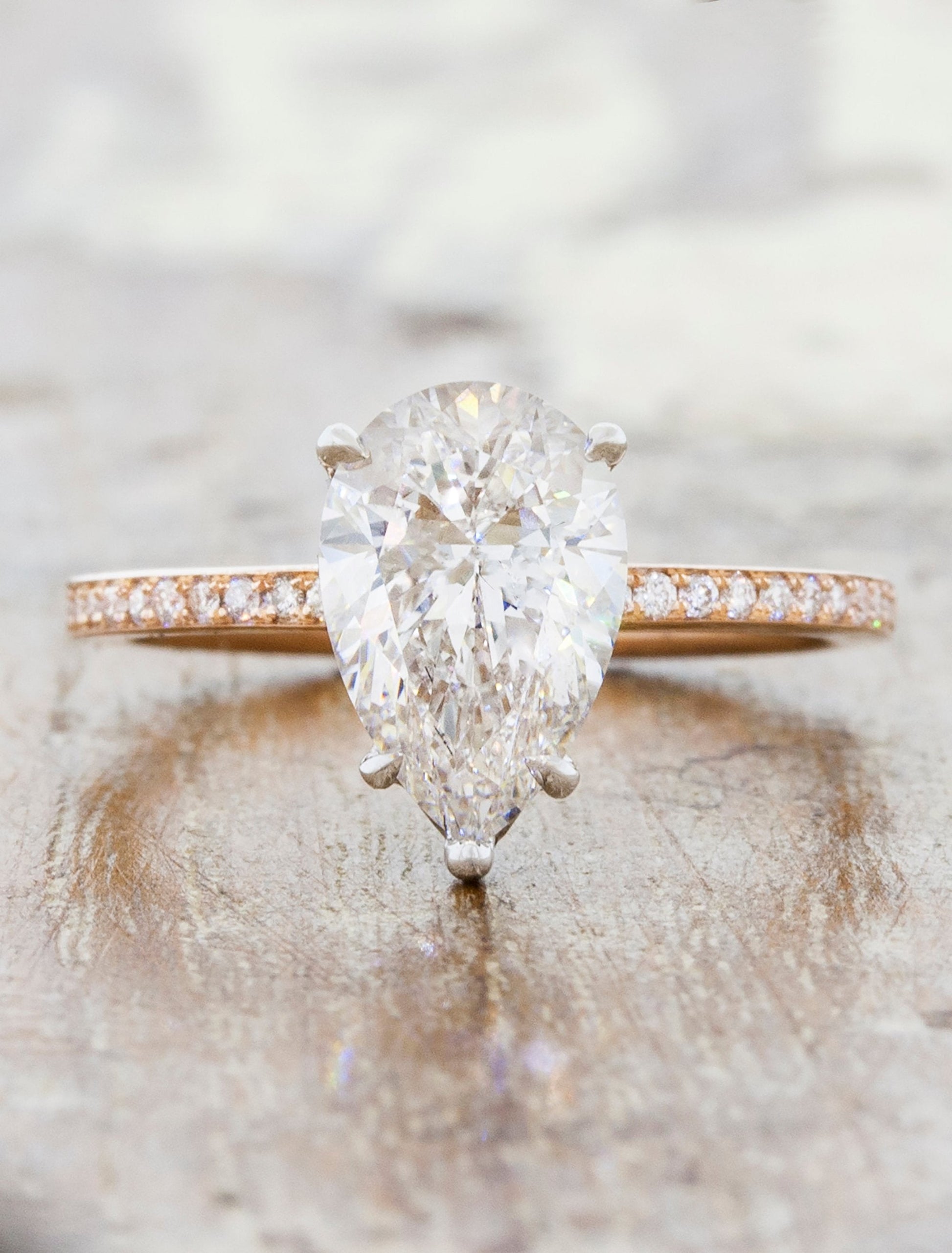 2 CT Round Three Stones Lab Grown Diamond Engagement Ring