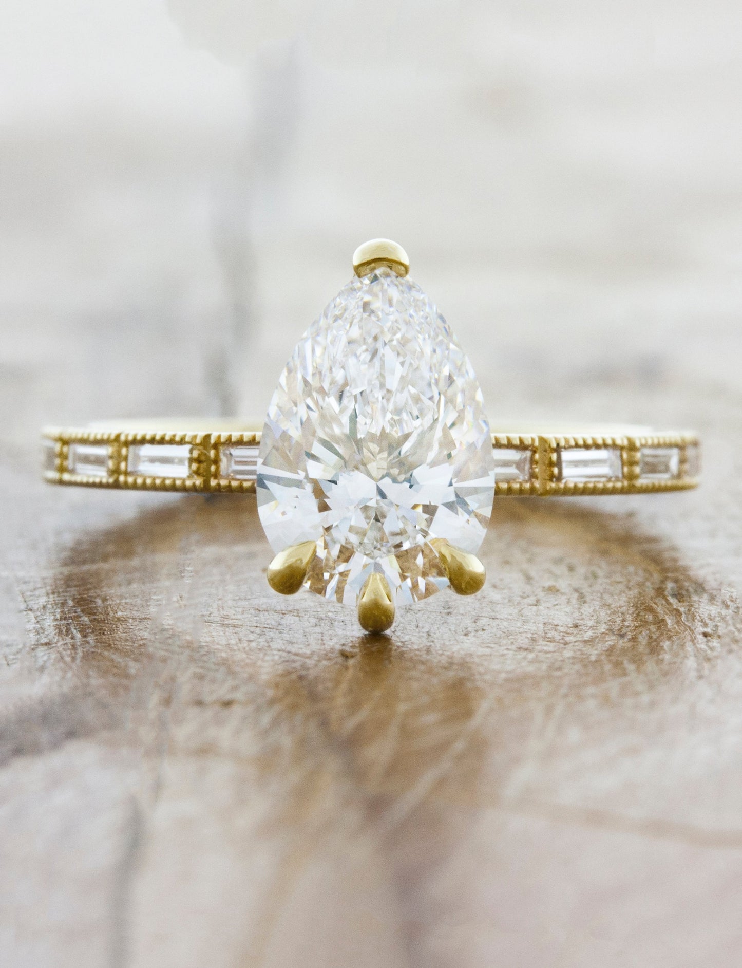 2 CT Round Three Stones Lab Grown Diamond Engagement Ring