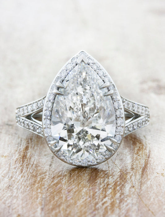 2 CT Round Three Stones Lab Grown Diamond Engagement Ring