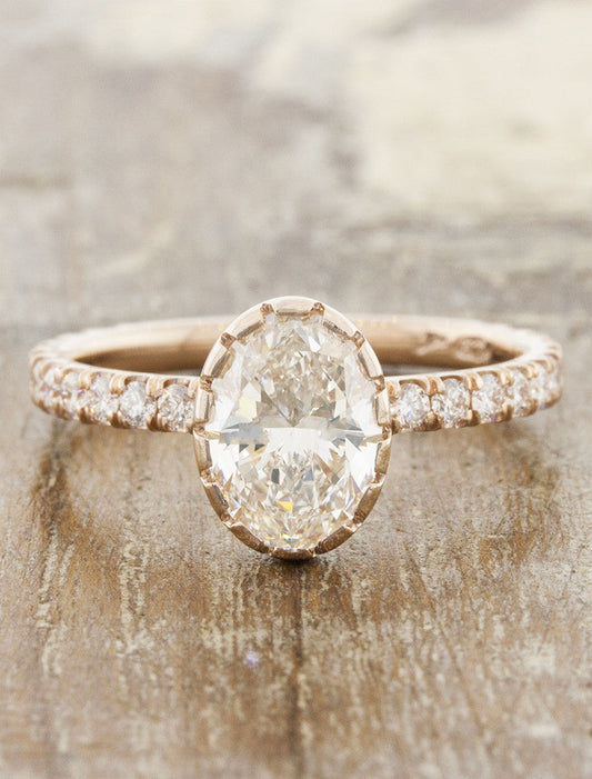 2 CT Round Three Stones Lab Grown Diamond Engagement Ring