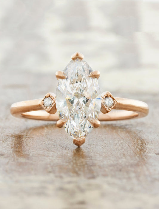 2 CT Round Three Stones Lab Grown Diamond Engagement Ring
