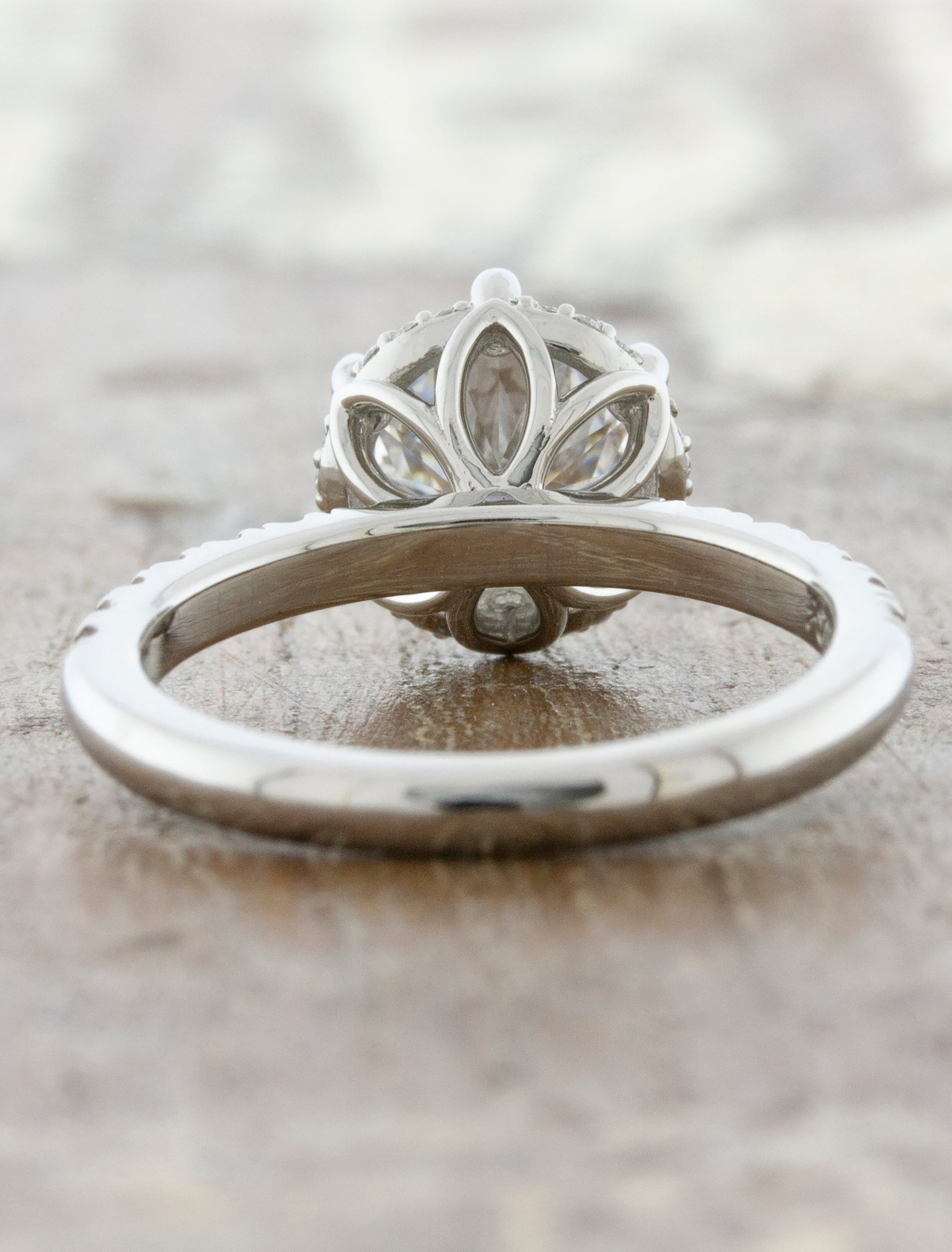 2 CT Round Three Stones Lab Grown Diamond Engagement Ring