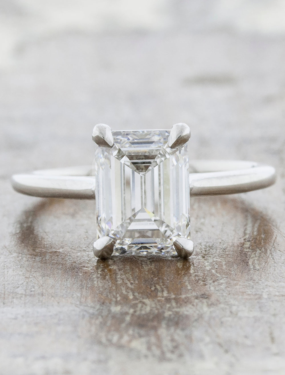 2 CT Round Three Stones Lab Grown Diamond Engagement Ring