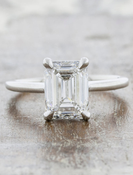 2 CT Round Three Stones Lab Grown Diamond Engagement Ring
