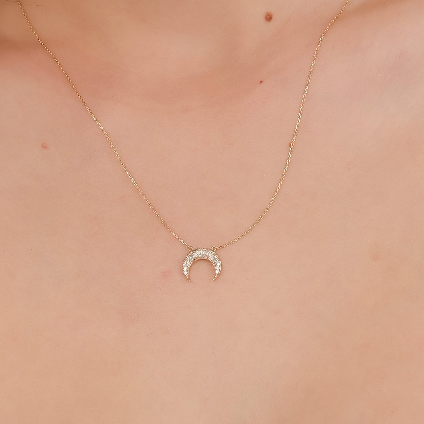 1.0 CT Round Bezel Solitaire Lab Grown Diamond Necklace