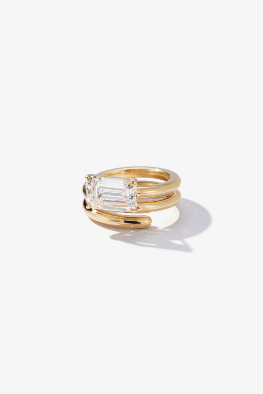 2 CT Round Three Stones Lab Grown Diamond Engagement Ring