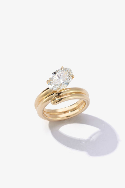 2 CT Round Three Stones Lab Grown Diamond Engagement Ring