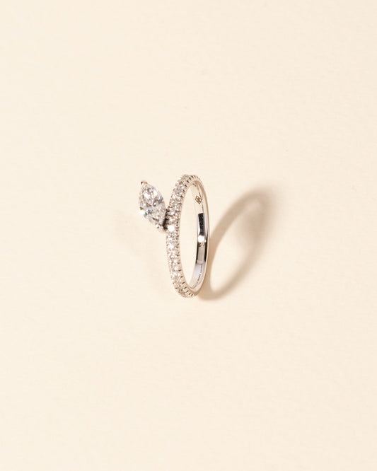 2 CT Round Three Stones Lab Grown Diamond Engagement Ring