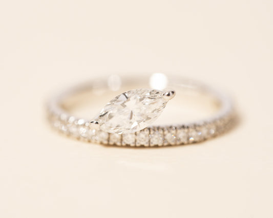 2 CT Round Three Stones Lab Grown Diamond Engagement Ring