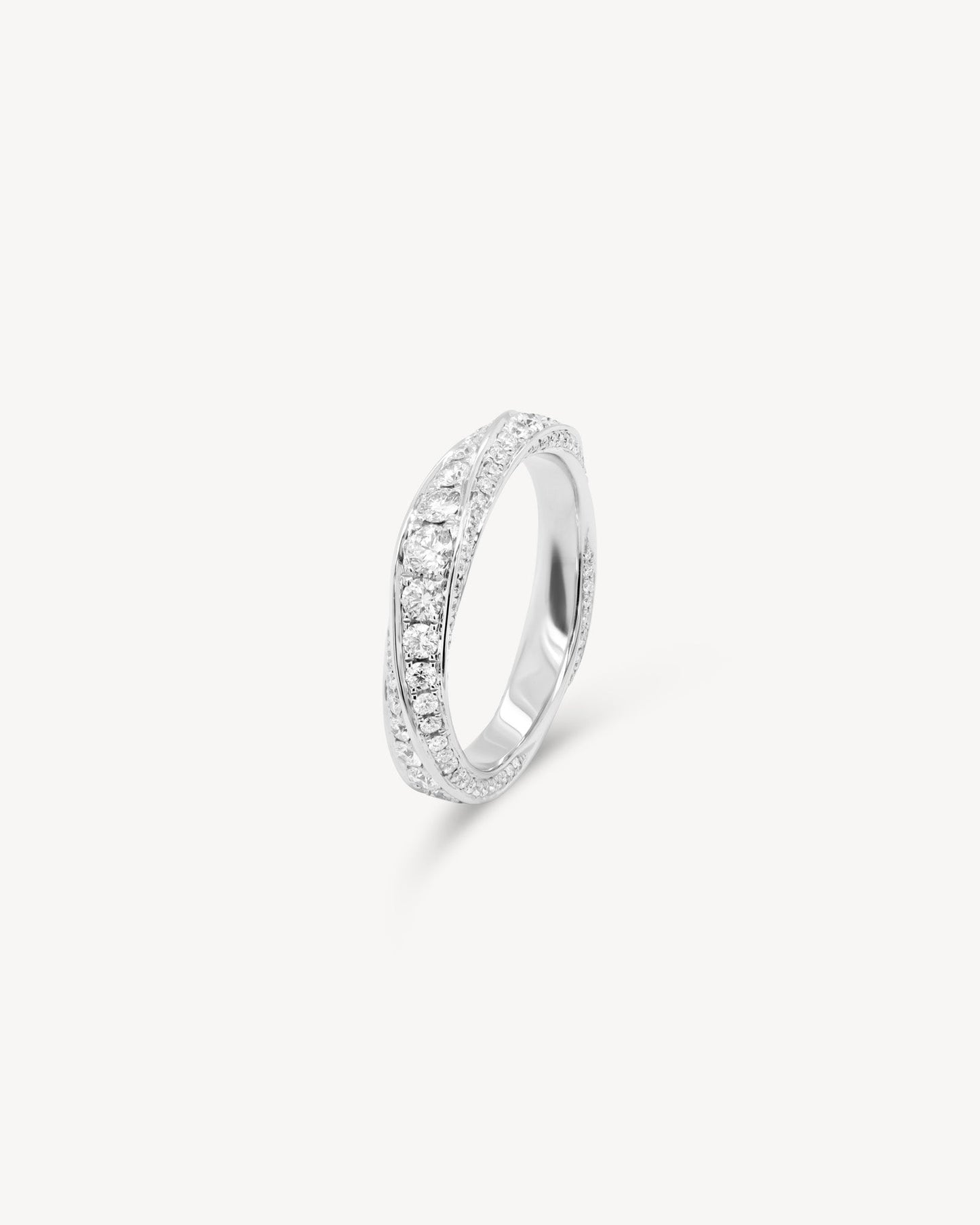 0.37 CT Round Full Eternity Lab Grown Diamond Wedding Band