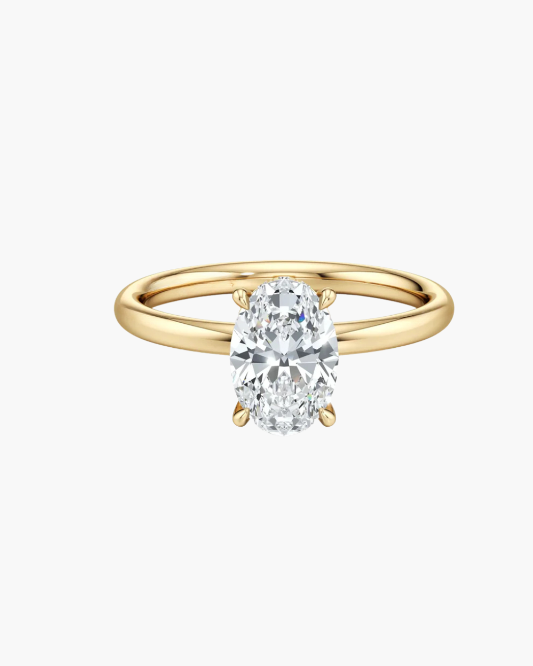 2 CT Round Three Stones Lab Grown Diamond Engagement Ring