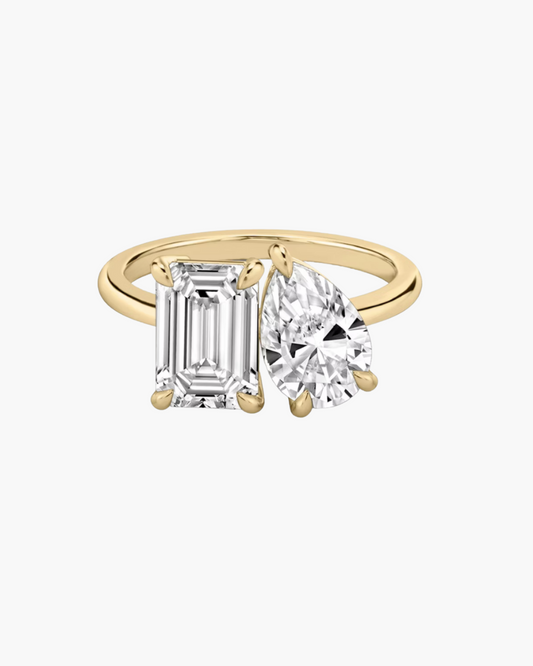 2 CT Round Three Stones Lab Grown Diamond Engagement Ring