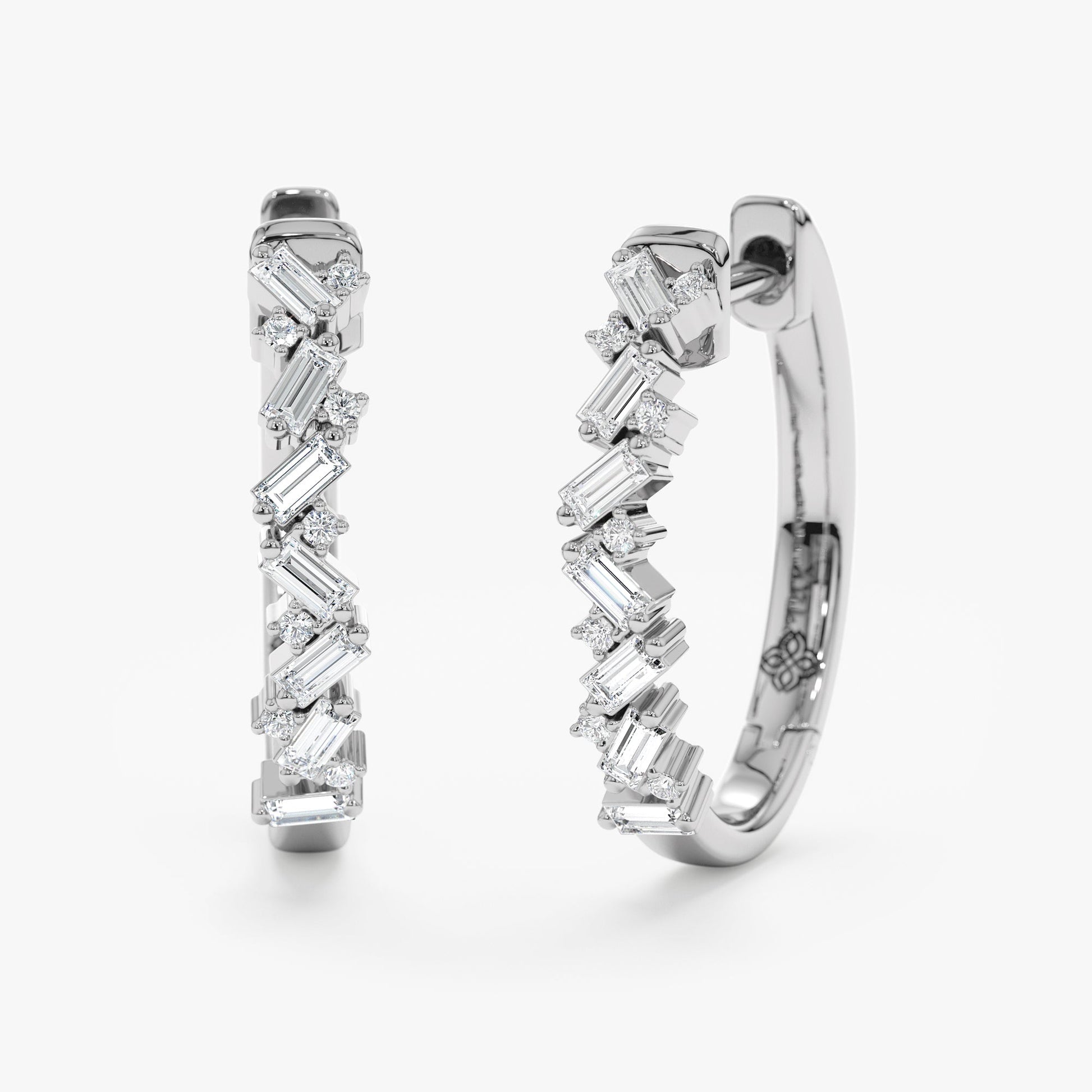 1.0 CT Round Bezel Solitaire Lab Grown Diamond Earrings