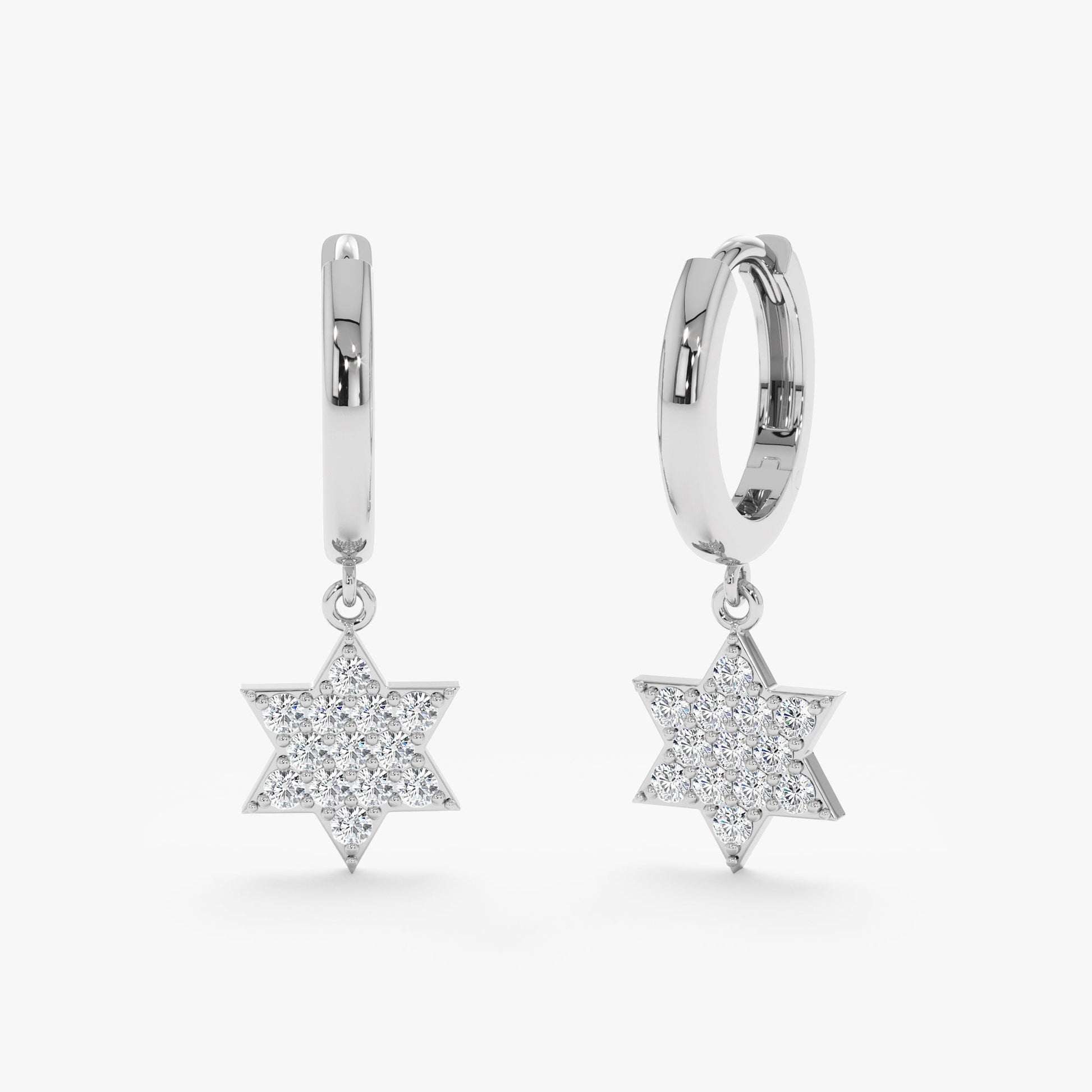 1.0 CT Round Bezel Solitaire Lab Grown Diamond Earrings