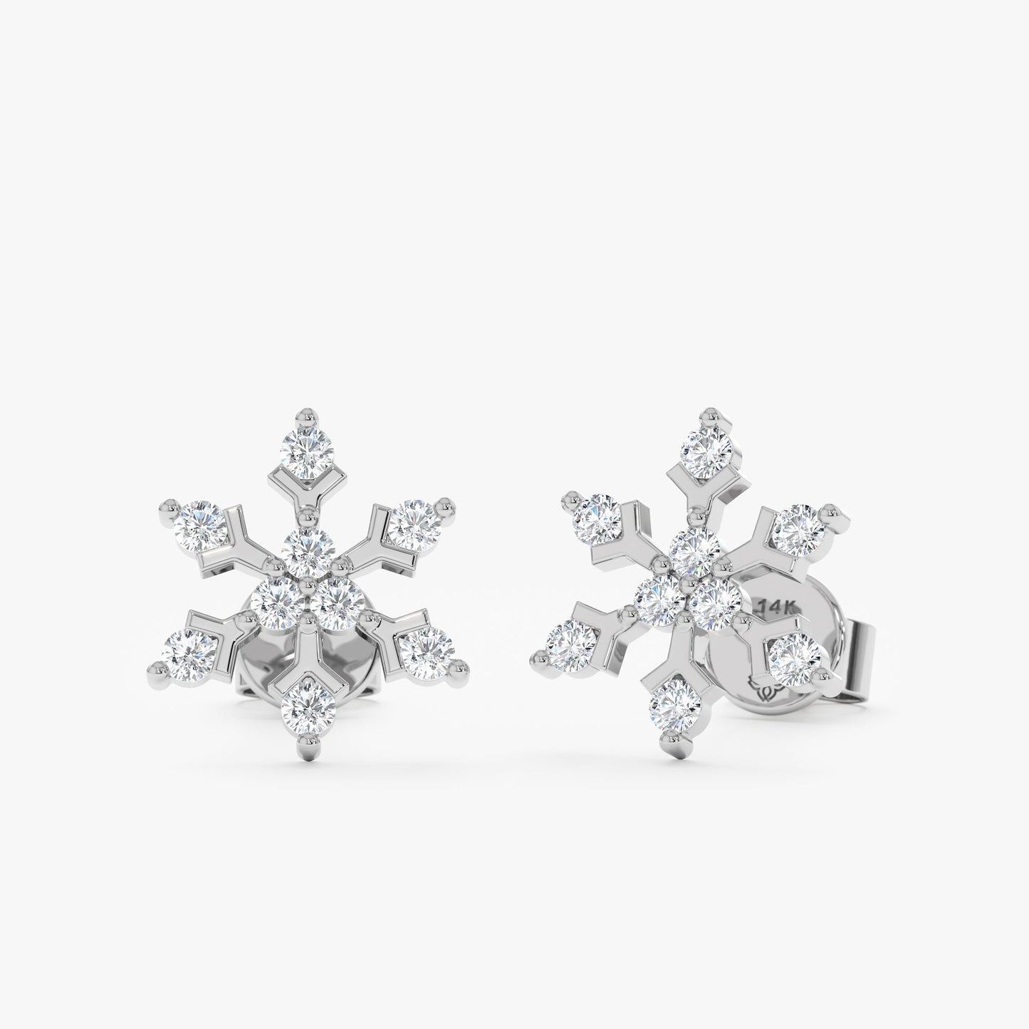1.0 CT Round Bezel Solitaire Lab Grown Diamond Earrings
