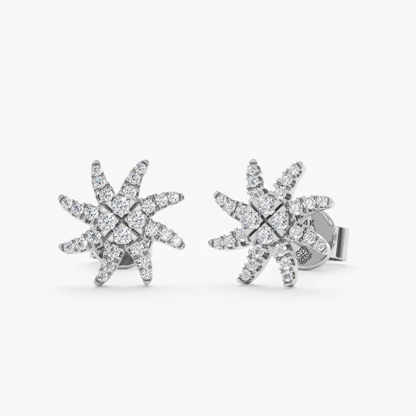 1.0 CT Round Bezel Solitaire Lab Grown Diamond Earrings