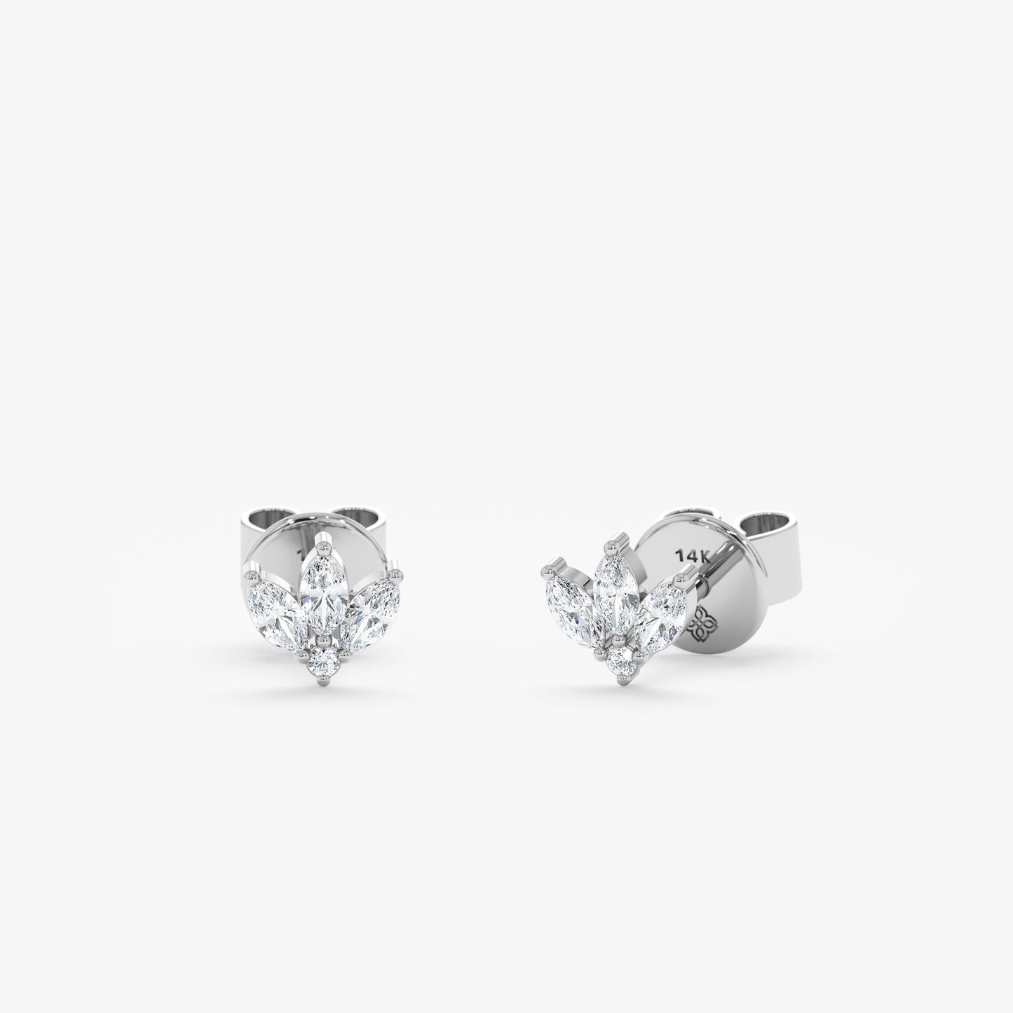 1.0 CT Round Bezel Solitaire Lab Grown Diamond Earrings