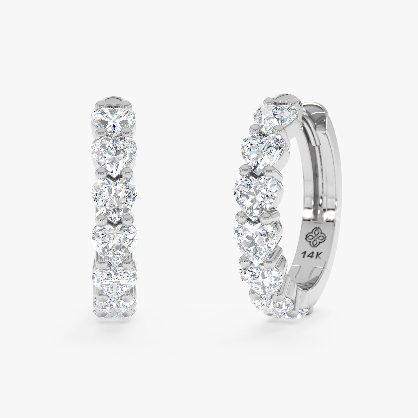 1.0 CT Round Bezel Solitaire Lab Grown Diamond Earrings