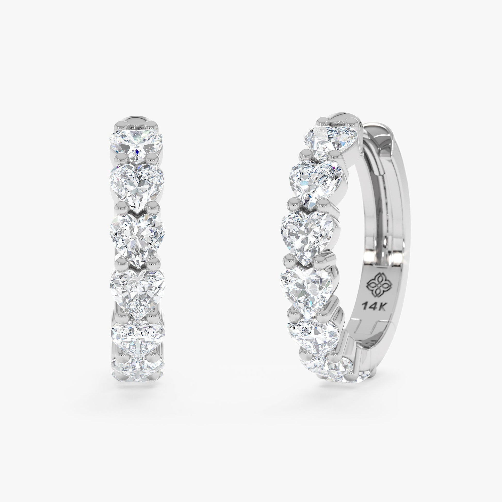1.0 CT Round Bezel Solitaire Lab Grown Diamond Earrings