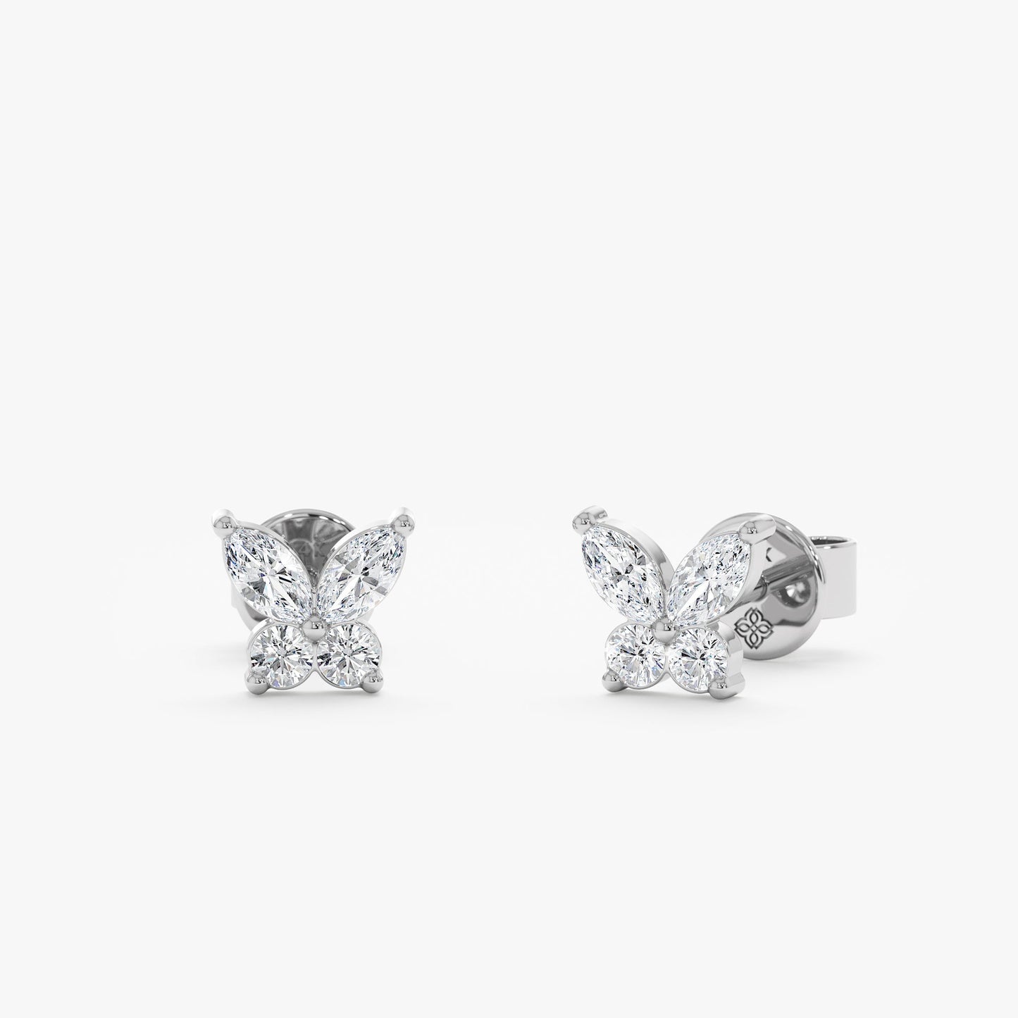 1.0 CT Round Bezel Solitaire Lab Grown Diamond Earrings