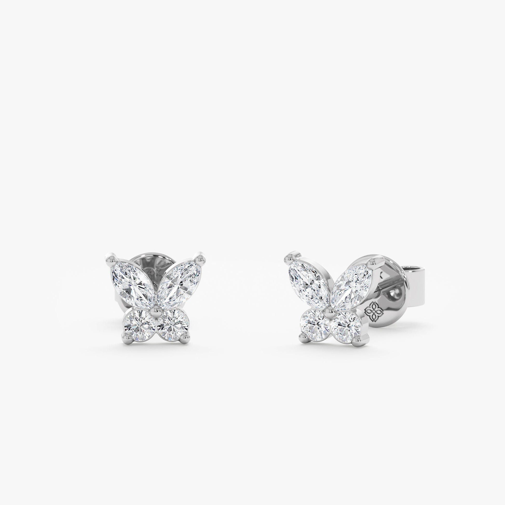 1.0 CT Round Bezel Solitaire Lab Grown Diamond Earrings