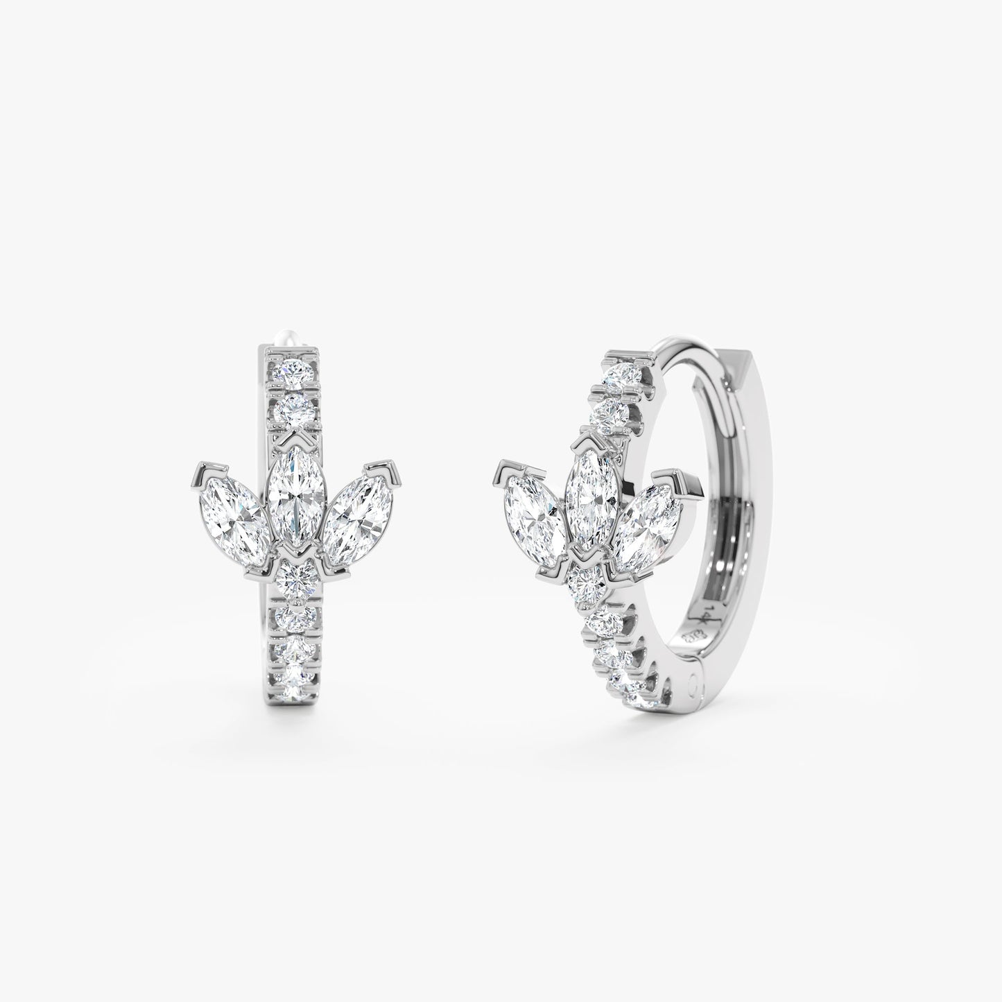 1.0 CT Round Bezel Solitaire Lab Grown Diamond Earrings