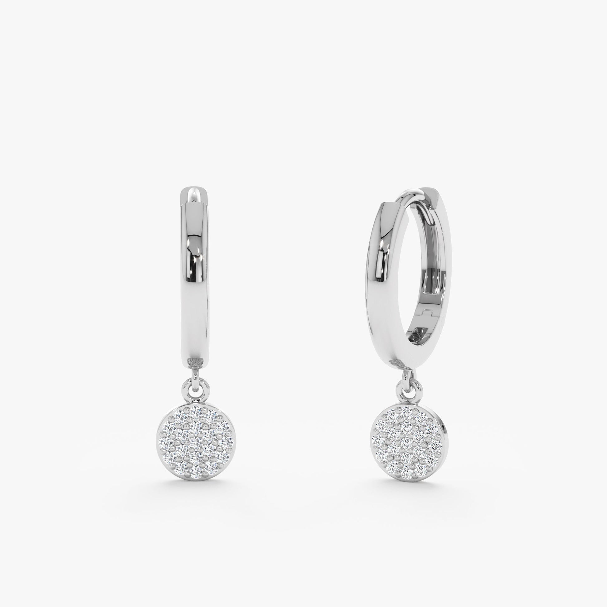 1.0 CT Round Bezel Solitaire Lab Grown Diamond Earrings