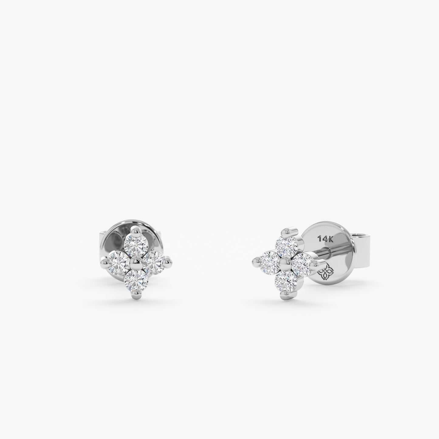 1.0 CT Round Bezel Solitaire Lab Grown Diamond Earrings