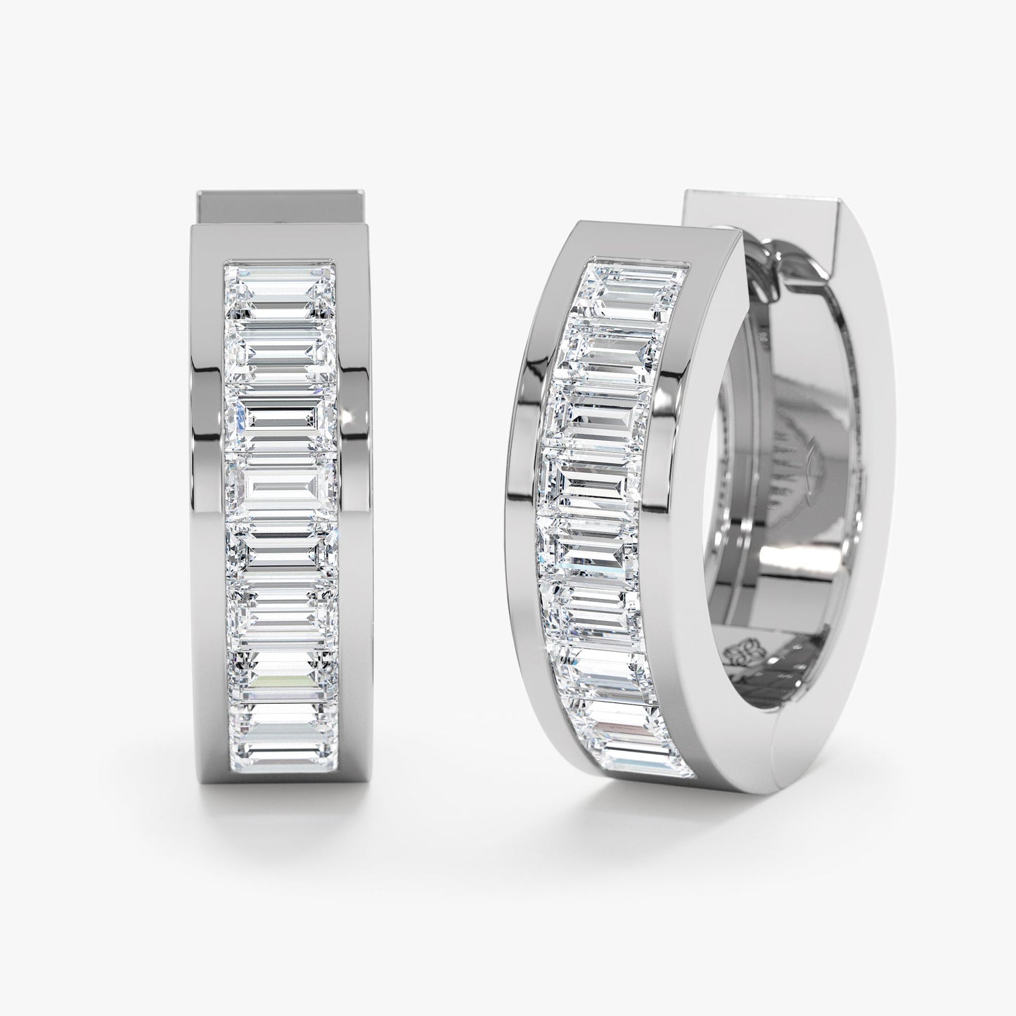1.0 CT Round Bezel Solitaire Lab Grown Diamond Earrings