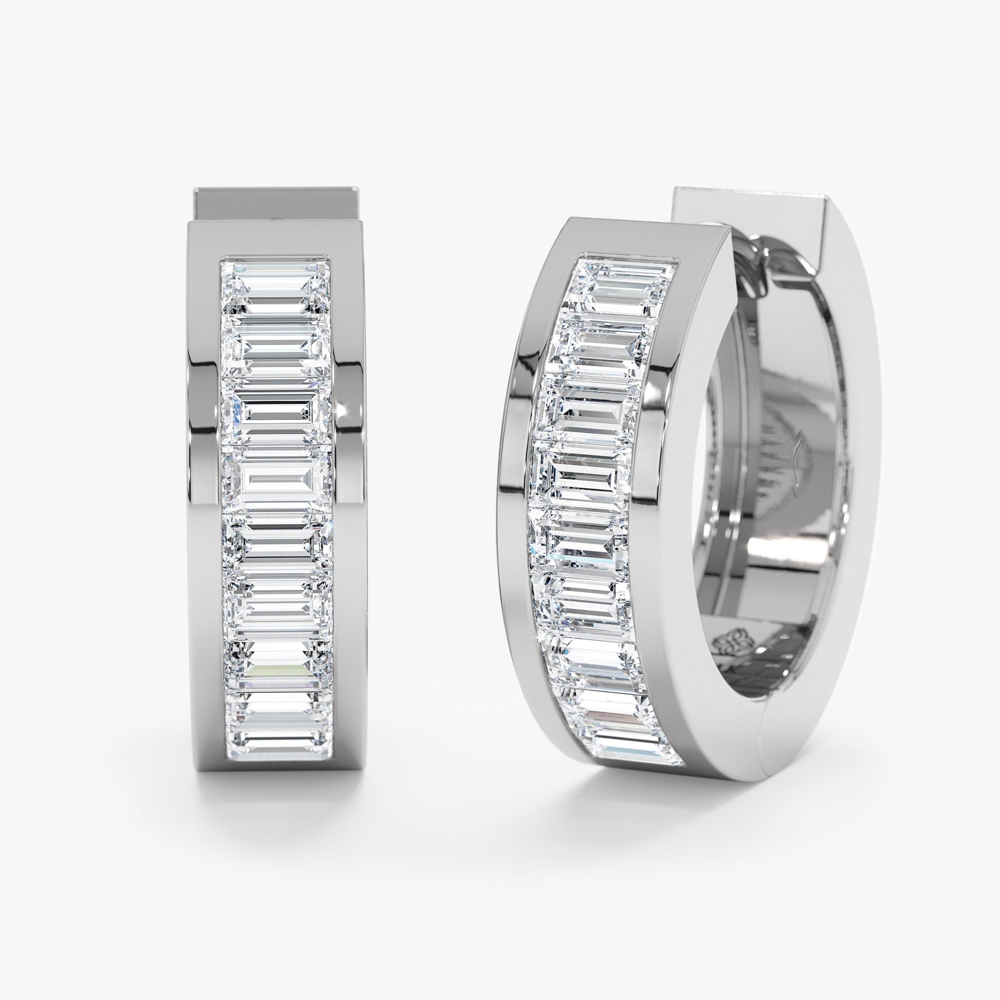 1.0 CT Round Bezel Solitaire Lab Grown Diamond Earrings