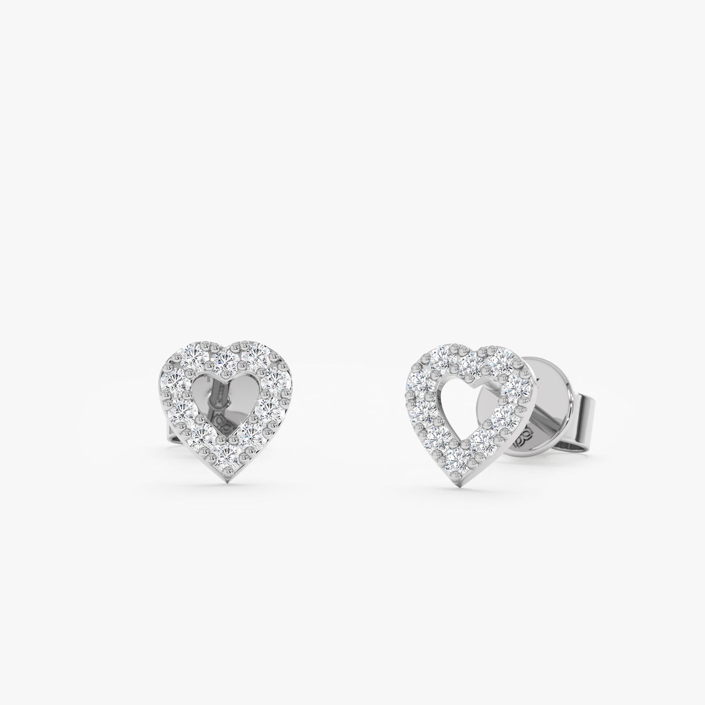 1.0 CT Round Bezel Solitaire Lab Grown Diamond Earrings