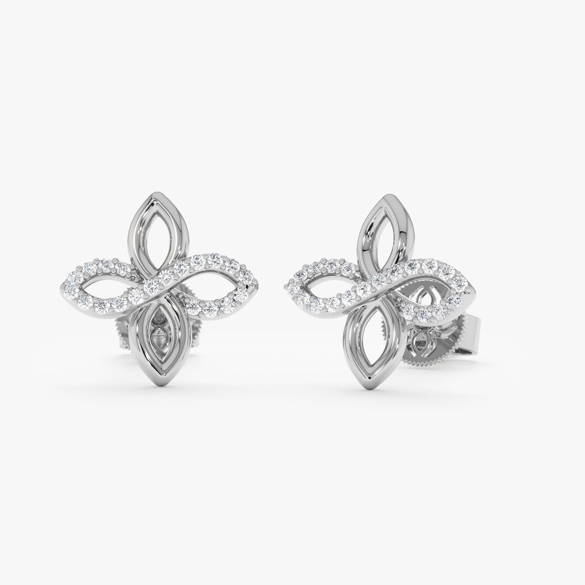 1.0 CT Round Bezel Solitaire Lab Grown Diamond Earrings